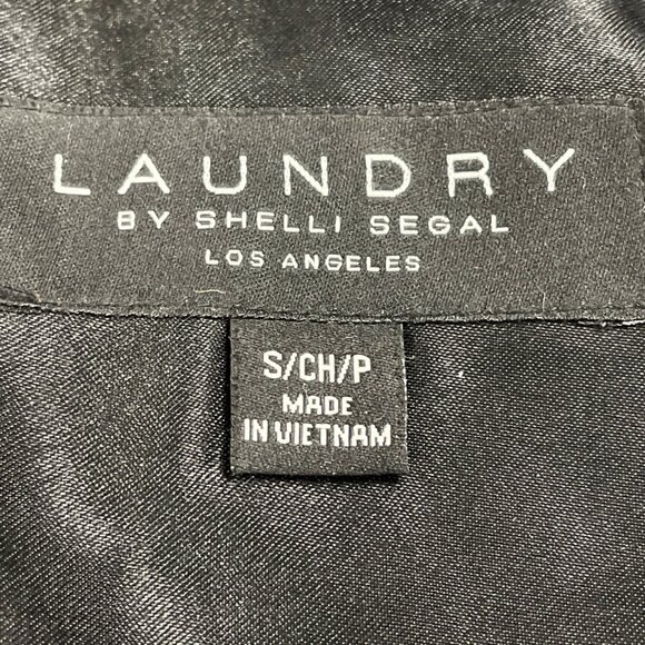 Laundry Womens Black Faux Fur Hooded Quilted Puffer Coat Size Small Winter - Picture 8 of 10